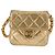 CHANEL Mini Mini Matelassé 7 Borsa a Catena in Pelle di Agnello Oro CC Auth 120870SAV - Ansicht 13