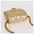 CHANEL Mini Mini Matelassé 7 Borsa a Catena in Pelle di Agnello Oro CC Auth 120870SAV - Ansicht 6