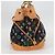LOUIS VUITTON Monogram Multicolor Ursula Tote Bag Schwarz M40124 LV Auth 123617SAV - Ansicht 3