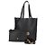 Versace Tote Bag aus Leder 2 in 1 Schwarz Gold Auth 118688V Golden