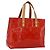 LOUIS VUITTON Monogram Vernis Reade PM Borsa a Mano Rossa M91088 LV Auth ka2020 Rosso