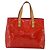 LOUIS VUITTON Monogram Vernis Reade PM Borsa a Mano Rossa M91088 LV Auth ka2020 Rosso - vista 3