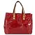 LOUIS VUITTON Borsa Reade PM Monogram Vernis Pomme D'amour M91990 LV Auth 169598 Rosso - vista 2
