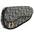 Pochette in Tela Trotter Christian Dior Blu Navy Oro Auth 170701 D'oro