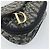 Pochette in Tela Trotter Christian Dior Blu Navy Oro Auth 170701 D'oro - vista 9