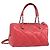 Borsa Boston in pelle CHANEL con catena 2 in 1 Rossa Argento CC Auth 169810SAM Rosso