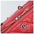 Borsa Boston in pelle CHANEL con catena 2 in 1 Rossa Argento CC Auth 169810SAM Rosso - vista 17
