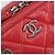 Borsa Boston in pelle CHANEL con catena 2 in 1 Rossa Argento CC Auth 169810SAM Rosso - vista 18