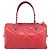 Borsa Boston in pelle CHANEL con catena 2 in 1 Rossa Argento CC Auth 169810SAM Rosso - vista 2
