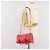Borsa Boston in pelle CHANEL con catena 2 in 1 Rossa Argento CC Auth 169810SAM Rosso - vista 26