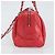 Borsa Boston in pelle CHANEL con catena 2 in 1 Rossa Argento CC Auth 169810SAM Rosso - vista 4