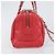 Borsa Boston in pelle CHANEL con catena 2 in 1 Rossa Argento CC Auth 169810SAM Rosso - vista 5
