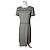 Vintage Courreges Karierter Kleid Schwarz Weiß M