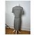 Vintage Courreges Karierter Kleid Schwarz Weiß M - Ansicht 3