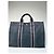 Vintage Hermès Canvas Tote Bag Schwarz - Ansicht 5