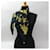 Sciarpa in seta Hermès - I CAVALIERI D'ORO Nero Giallo  - vista 4