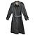 Gabardina Burberry de algodón negro