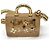 Portachiavi Inclusion Speedy Louis Vuitton Beige - vista 3