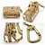 Portachiavi Inclusion Speedy Louis Vuitton Beige - vista 4
