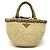 Borsa in rafia con frange Prada