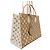 Borsa tote OnTheGo MM in Monogram Empreinte Louis Vuitton Beige Cachi - vista 2