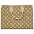 Borsa tote OnTheGo MM in Monogram Empreinte Louis Vuitton Beige Cachi - vista 8