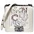 Seltene Chanel 14S Limited Edition Graffiti Lammleder Kleine Boy Tasche Weiß Mehrfarben