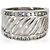 David Yurman Sterling Silver Diamond Cigar Ring