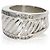 David Yurman Sterling Silver Diamond Cigar Ring - view 2