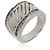 David Yurman Sterling Silver Diamond Cigar Ring - view 3
