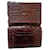 Hermès Porosus Crocodile Leather Wallet Brown  - view 1