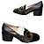 Mocassini in pelle nera Horsebit Gucci Nero
