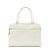 Timeless Borsa Boston in pelle di vitello Chanel Bianco Gold hardware