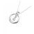 Autre Marque Collana in oro bianco K10 con topazio bianco e diamante Argento - vista 3