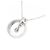 Autre Marque Collana in oro bianco K10 con topazio bianco e diamante Argento - vista 4