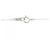 Autre Marque Collana in oro bianco K10 con topazio bianco e diamante Argento - vista 5