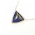 Autre Marque Collana agete in oro giallo K10 con labradorite e lapis lazzuli D'oro - vista 3