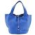 Borsa Hermès Picotin Lock in taurillon Clémence Blu