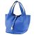 Borsa Hermès Picotin Lock in taurillon Clémence Blu - vista 2