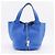 Borsa Hermès Picotin Lock in taurillon Clémence Blu - vista 20