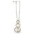 Colar Pendente de Anel Swarovski Dourado