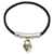 Hermès Hermes Viviride Heart Padlock Bracelet Black Silvery  - view 2