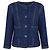 Increíble chaqueta de pasarela Chanel Azul