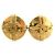 Chanel Gold Clip Ohrringe Golden