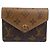 Louis Vuitton Monogram Reverse Tri-fold Geldbörse Braun Monogramm