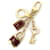 Hermès Hermes Handbag Charm Keyring Golden Dark red  - view 1