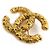 Spilla in metallo dorato Chanel D'oro - vista 2