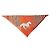 Foulard in seta Hermès Arancione Triangolare H Au Galop Rosso