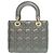 Dior Grigio Piccola Cannage in Agnello Metallico My ABCDior Lady Dior Marrone - vista 2