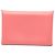 Tarjetero Calvi en cabra Mysore rosa de Hermès